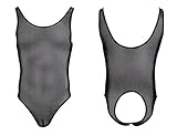 Dongba Valentines Lingerie Bodysuit for Gay, Men's Sexy Mesh Assless Underwear for Sex
