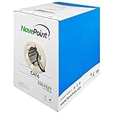 NavePoint Cat6 (CCA), 500ft, Black, Solid Bulk