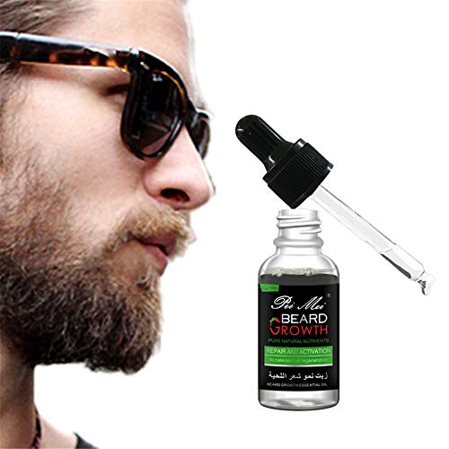 Beard growth essential oil, Men Beard Growth essential oil Facial Whiskers essential oil Beard Growth Accelerator, Moisturizes, Soothes,for the Care and Care of Long and Short Beards 30ml (CL)