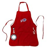 Team Sports America NFL Ultimate Grilling Apron with Bottle Opener and Insulated Beverage Holder, Adjustable Straps Men Women