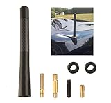Whizzotech Lexus Scion TRD Carbon Radio Stubby Fiber Black Aluminum Alloy Screw Antenna Mast 4.7
