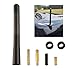 Whizzotech Lexus Toyota Scion TRD Carbon Radio Stubby Fiber Black Aluminum Alloy Screw Antenna Mast 4.7