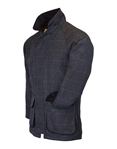 Walker & Hawkes - Mens Derby Tweed Shooting Hunting Country Jacket - Blue Tweed - XL