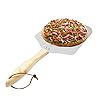 Onlyfire pizzaschep voor oven of bbq, aluminium pizzaschuiver met afneembaar houten handvat, 30,5cm x 35,6cm, 1,5 mm dik