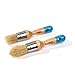 Bartsh Chalk & Wax Paint Brush for Furniture - Painting or Waxing - Dark & Clear Soft Wax - Milk Paint, Home Decor, Stencils - Natural Pure Bristles I 3 Pieces