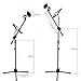 Microphone and Tablet Tripod Boom Stand Kit, Kasonic 2-in-1 Adjustable Studio Mic Stand with Tablet Holder Suitable for 7 to 12 Inch iPad and Tablet