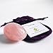 Polar Jade Rose Quartz Yoni Egg, Undrilled, Large Size, Pink Love Stone, for Women for Strengthening Pelvic Floor Muscles and for Countering Stress Adult Urinary Incontinence (Large (50x35mm))