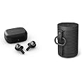 Bang & Olufsen Beoplay EX - Wireless Bluetooth Earphones with Microphone and Active Noise Cancelling & Beosound Explore - Wireless Portable Outdoor Bluetooth Speaker, IP 67 Dustproof