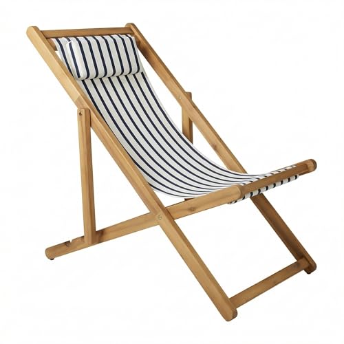 Sorra Home Adjustable Sling Chair with Sunbrella Fabric
