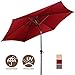 Giantex 10ft Outdoor Patio Umbrella, Market Table umbrella w/Tilt Adjustment and Crank, 180G Polyester, Garden Canopy for Deck Backyard Pool Indoor Outdoor