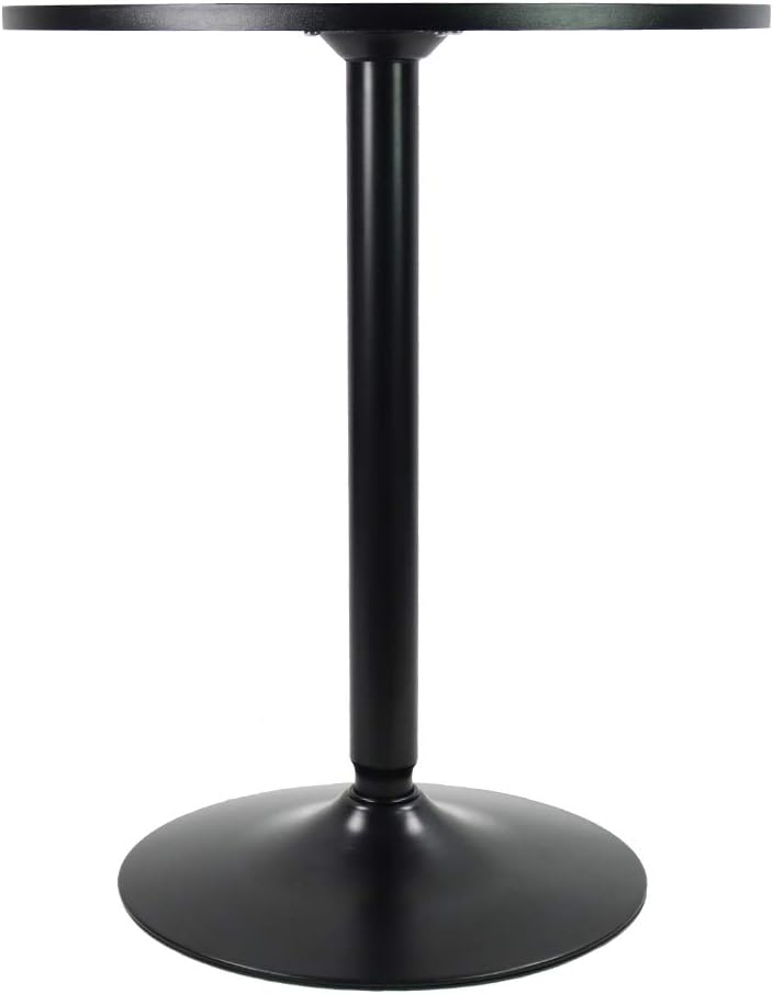 KKTONER Round Bar Table 23.6-Inch Top for Cocktail Bar Pub Dining Bistro (28.7H, Black): Kitchen & Dining