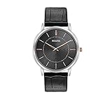 Bulova Men's Classic Collection Black Leather Strap Watch