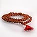 108 Buddhist Mala Beads - Meditation Prayer Necklace/Bracelet (Rudraksha, 8 MM)