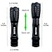 Juslink LED Tactical Flashlight with 5 Light Modes, Adjustable Focus, Outdoor Water Resistant Torch, High Power Tactical Flash light