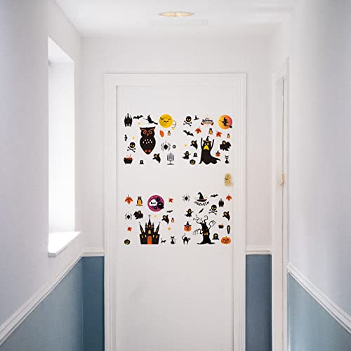 Halloween Decorations Window Clings Decals Wall Decor Kids Cute Indoor Sticker 117 PCS