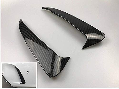 Aspeike C63 Carbon Fiber Style Canard/Air Vent Cover Trim Fit Benz W205 C180 C200 C250 C300 4-Door
