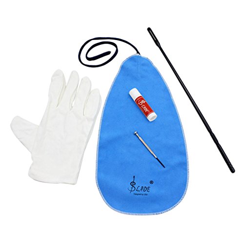 image for MonkeyJack Flute Maintenance Kit with Cleaning Cloth Stick Cork Grease
