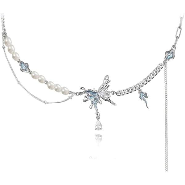 アクセサリー slowlife Amazon.com: Zeshimb Long Lariat Necklaces for Women Silver