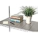 Seville Classics Heavy Duty Fitted Wire Shelf Liners Water-Resistant Protector Mat, Non-Adhesive, for Wired Shelves, Office, Kitchen, Garage (2 Pieces), Semi-Transparent Taupe, fits 18
