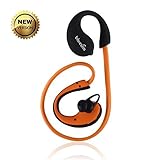 Bluetooth Headphones, Bluesim® 4.0 Wireless Headphones Running Gym Exercise for Iphone 6 Plus 5s 4s Galaxy S6 S5 and Android Tablet (Orange)