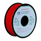 HONGDAK 3D Printer Filament, PLA 3D Printing Filament 1.75 mm Dimensional Accuracy +/- 0.03 mm, 1KG Spool (2.2LBS), PLA-1000g-1.75mm, Red