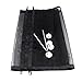 Exteren Magic Gate Portable Folding Safety Guard For Pets Dog Cat Isolated Gauze (black)