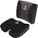 Utopia Bedding Top Quality Seat and Back Cushion Combo - Polyurethane Memory Foam - Breathable Mesh Covers - Two Adjustable Straps and Built-In Handle - Great for Pain Relief