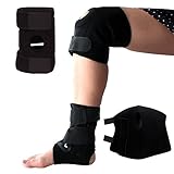 Sportsun Plantar Fasciitis Comfort for Feet-and Knee Brace with Dual Side Stabilizer ¨CComfortable- Adjustable- for all Sizes?Color Black