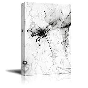 Canvas Wall Art - Abstract Ink Dissolving in Water - Giclee Print Gallery Wrap Modern Home Art Ready to Hang - 12x18 inches