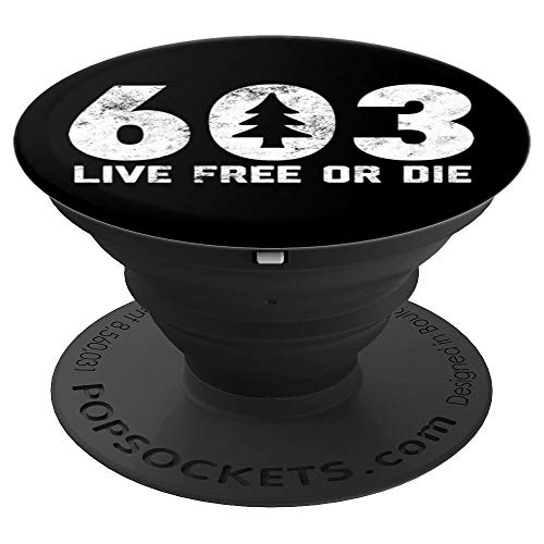 Live Free Or Die 603 Tree New Hampshire Area Code Handle Popsockets Grip And Stand For Phones And Tablets Sportspyder