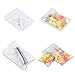 ERKOON 200 Pieces Small Clear Ziplock Bags 2 x 3 Inch and 3 x 4 Inch Resealable Zipper Poly Bags Ziplock Storage Plastic Zip Bags for Jewelry, Candy, Pill, Beads