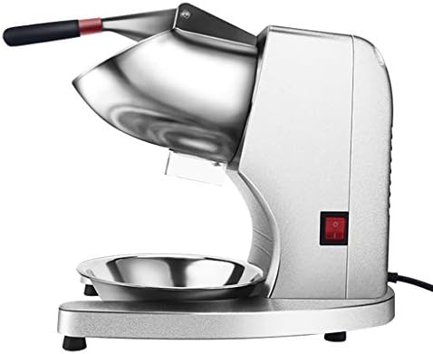 Lxn Electric Ice Crusher Shaver Snow Cone Maker Machine 200lbs/hr for Home and Commerical Use,with Stainless Steel Double Knife(Heightening)