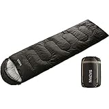 Maevis Camping Sleeping Bag – 3 Season – Winter, Spring, Fall, Envelope Lightweight Portable, Waterproof for Adults & Kids – Camping Gear Equipment, Traveling, Hiking and Outdoors