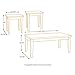 Signature Design by Ashley - Theo Faux Marble Occasional Table Set - Includes Cocktail Table & 2 End Tables, Warm Brown