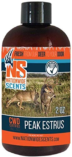 Nationwide Scents Doe Estrus Buck Attractant Whitetail Lure Hunting Scent Natural Urine | Make Deer Scrape (4 oz Bottle)