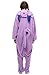 OLadydress Unisex Espeon Costumes Pajamas, Adult and Teens Cosplay One-Piece Pajamas Purple Medium