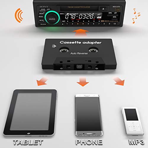 Stereo Plug 3.5mm Universal Audio Cassette Adapter for iPhone/Android