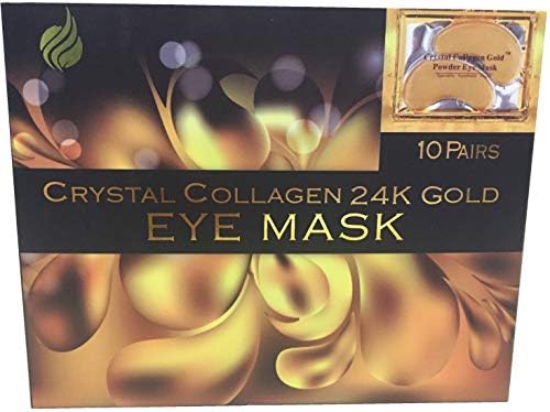 Under Eye Bags Treatment, Eye Mask for Dark Circles, Collagen Eye Pad, Anti-Wrinkle Patches, Gel Mask for Puffy Eyes, Anti-Ageing, Moisturizing, Dark Circle Remover, Crystal Collagen 24K Gold Eye Mask