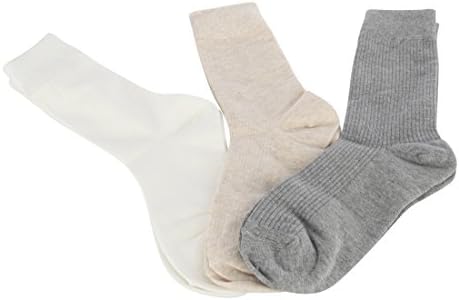 FloraKoh Women Cotton Crew Casual Socks 3 Pair Pack