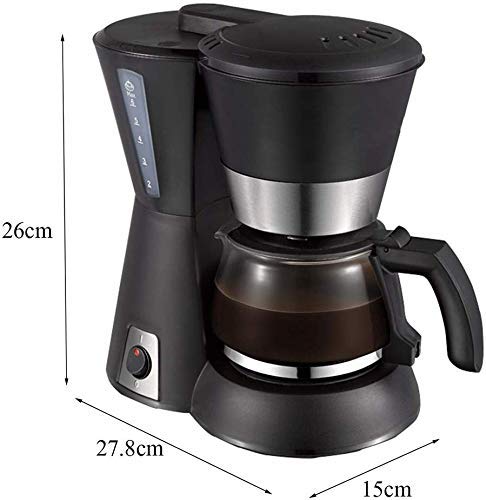 Allamp Filterkaffeemaschine, Drip Kaffeemaschinen mit Glaskanne 650ML abnehmbare Filterkaffeemaschine Anti-Drip Behalten… – Bild 8