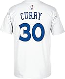 Stephen Curry Golden State Warriors White Jersey Name and Number T-shirt