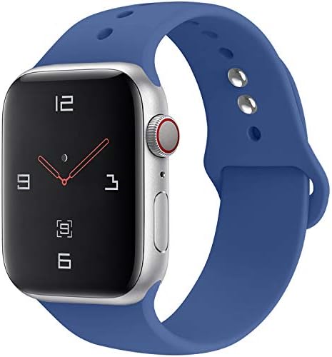 YOUKEX Sport Band Compatible with Watch 38mm 40mm 42mm 44mm,Soft Silicone Strap Replacement Wristbands Compatible with Watch Sport Series 4 Series 3 Series 2 Series 1 Edition