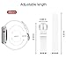 For Apple Watch Band 38mm Soft Silicone Replacement Band for Apple Watch Series 3 Series 2 Series 1, White+Pink