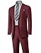 SBW Men's Men's Regular Fit Dress Shirt & 2PCS Suit
