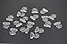 Plastic Bikini Bra Clips Swimwear Clicker Bikini Accessory 15mm Pack of 200Sets (Clear)