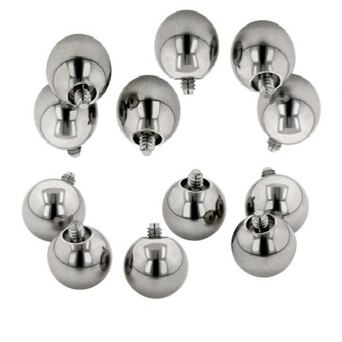 8 Pack of 4mm - 14g Internally Threaded Replacement Balls Body Jewelry 7z ACC