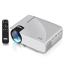 Pyle prjg74 Compact Digital Proyector Multimedia HD 1080P Apoyo MP3/USB/SD/AV/VGA (compatible con Mac y PC) – Blanco