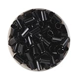 UQ 1000 PCS 3.5mm Black Color Copper Tubes Beads Locks Micro Rings for Hair Extensions