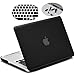 LENTION Hard Case for MacBook Pro (13-inch, Late 2008 to Mid 2012) - Model A1278, with Keyboard Cover and Port Plugs, Matte Finish Case with Rubber Feet (Frost Black)