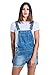 USKEES Denim Bib-Overall Shorts - Aged Blue Ladies Dungarees